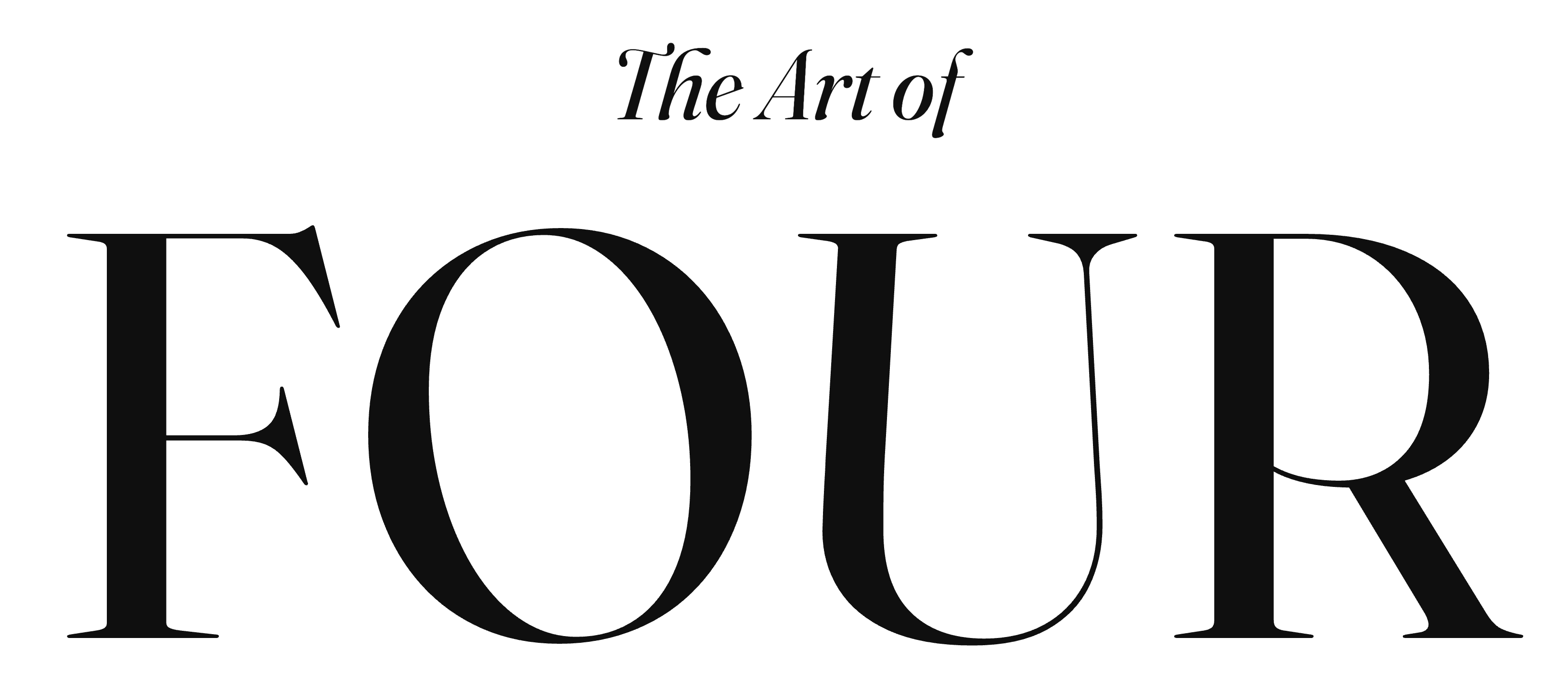 The Art of FOUR wordmark in ink